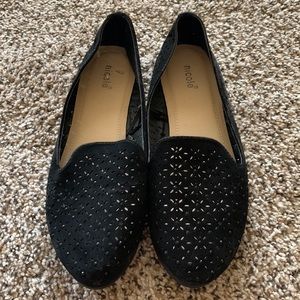 Nicole Black Flats. Size 9 wide